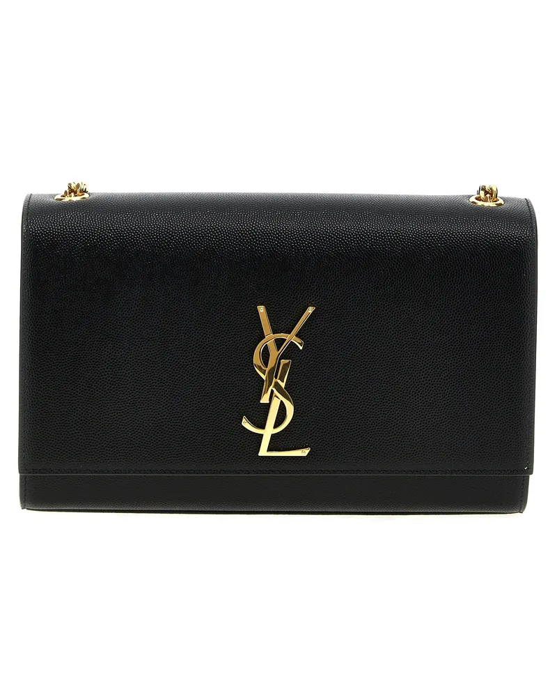 Saint Laurent Mittelgroße „Kate“-Schultertasche Black