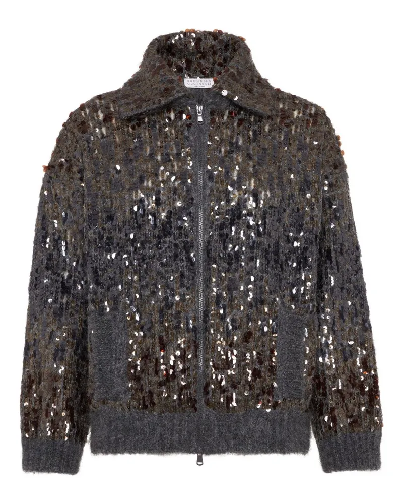 Brunello Cucinelli Pullover grau Grey