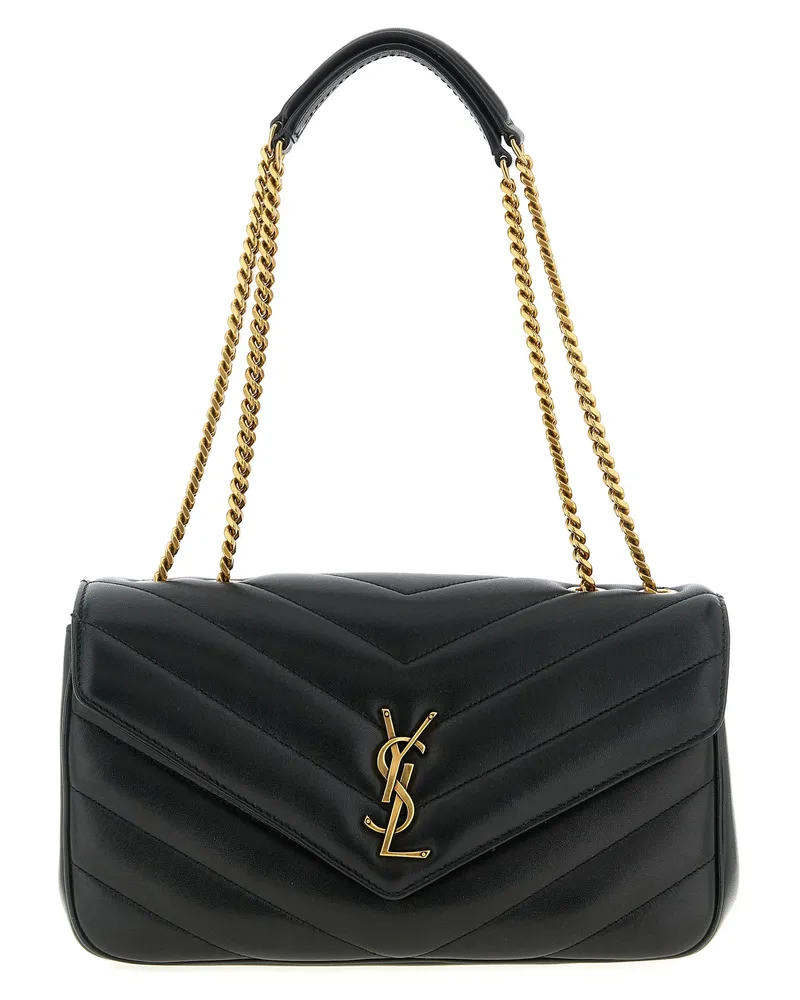 Saint Laurent Loulou“ mittelgroße Umhängetasche Black