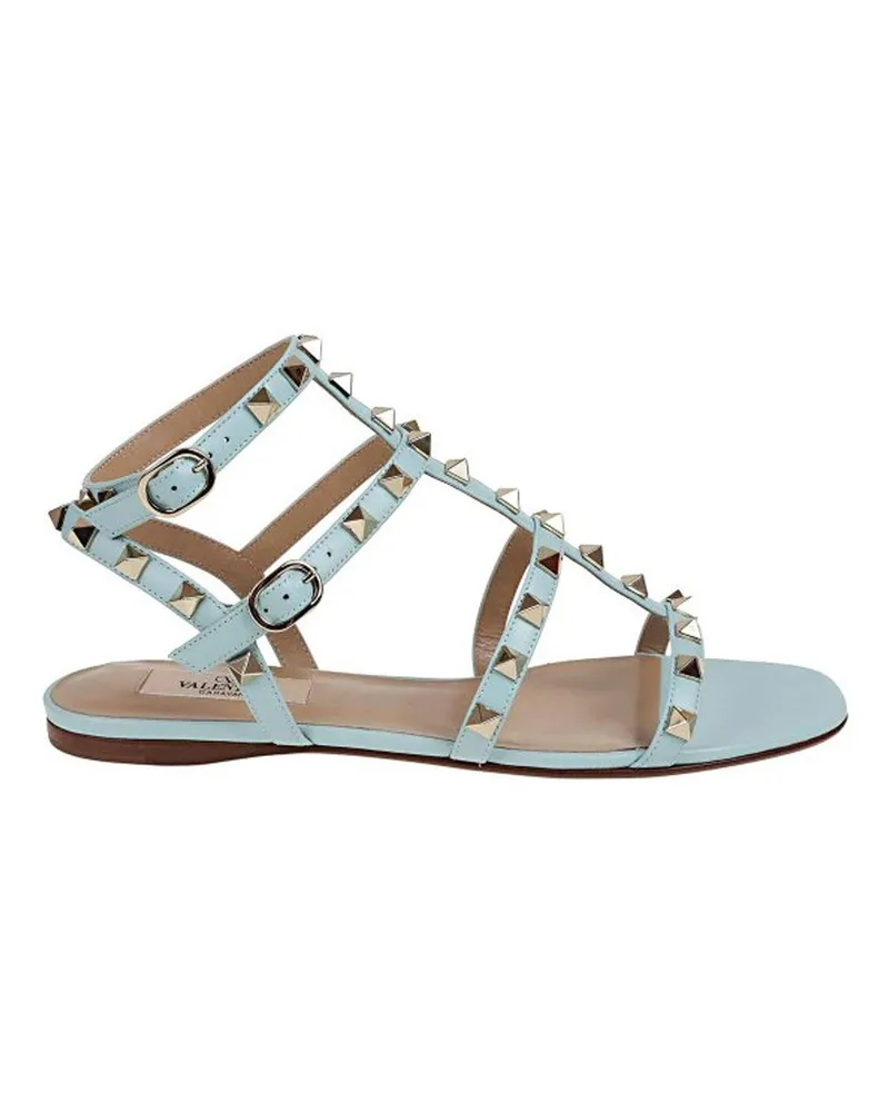 Valentino Garavani Valentino Garavani Rockstud T05 Flats Sandalen Blue
