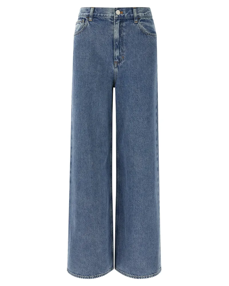 Theory Theorie "hohe taillierte Weitbein" Jeans Blue
