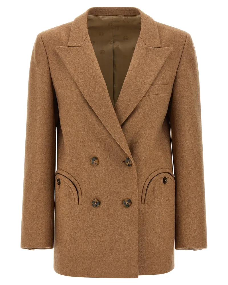 Blazé Milano Blazé Milano 'Cholita Everyday' Blazer Beige