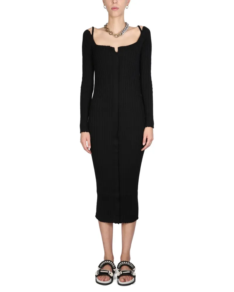 Philosophy Di Lorenzo Serafini Philosophie di Lorenzo Serafini Midi Kleid Black