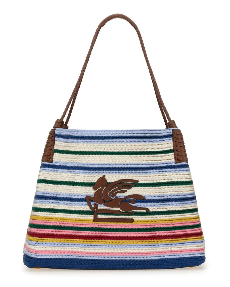 Etro Einkaufstasche "Libra" Paisley Medium Multicolour