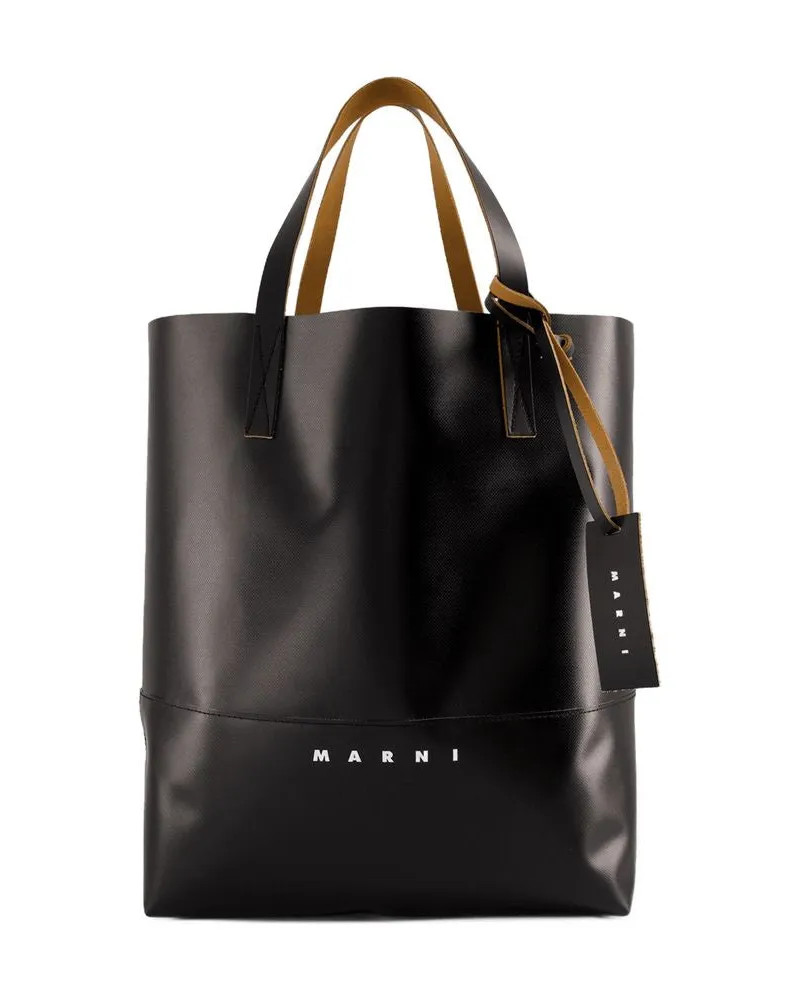 Marni Pelletteria Uomo Tragetasche  Synthetik Schwarz Schwarz