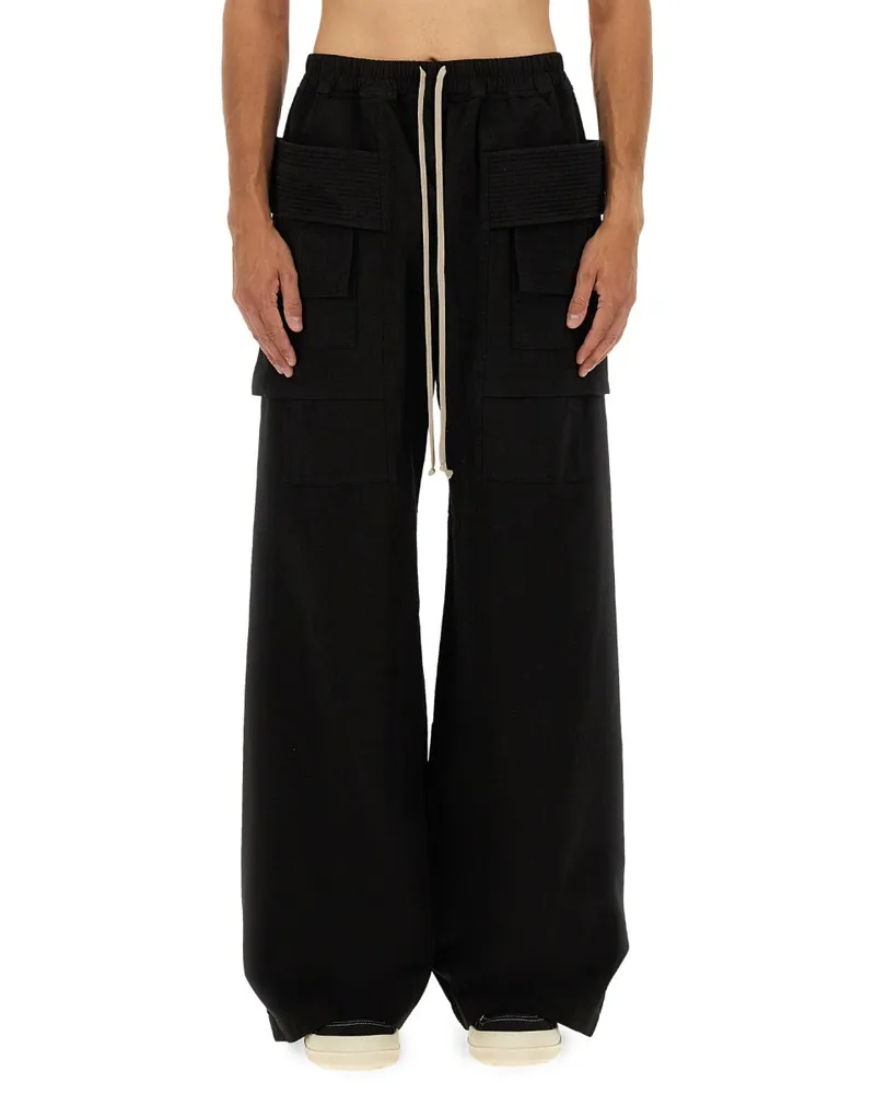 DRKSHDW by Rick Owens creat breite Frachthose Black