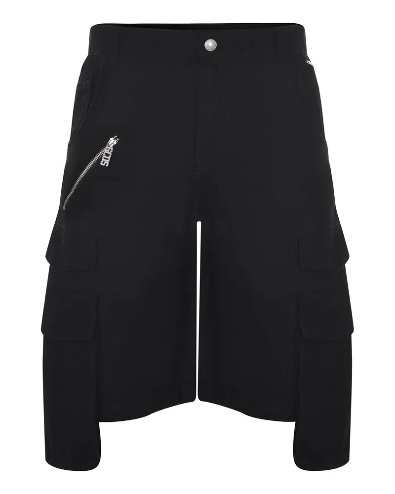 GCDS Frachtshorts aus Denim Black