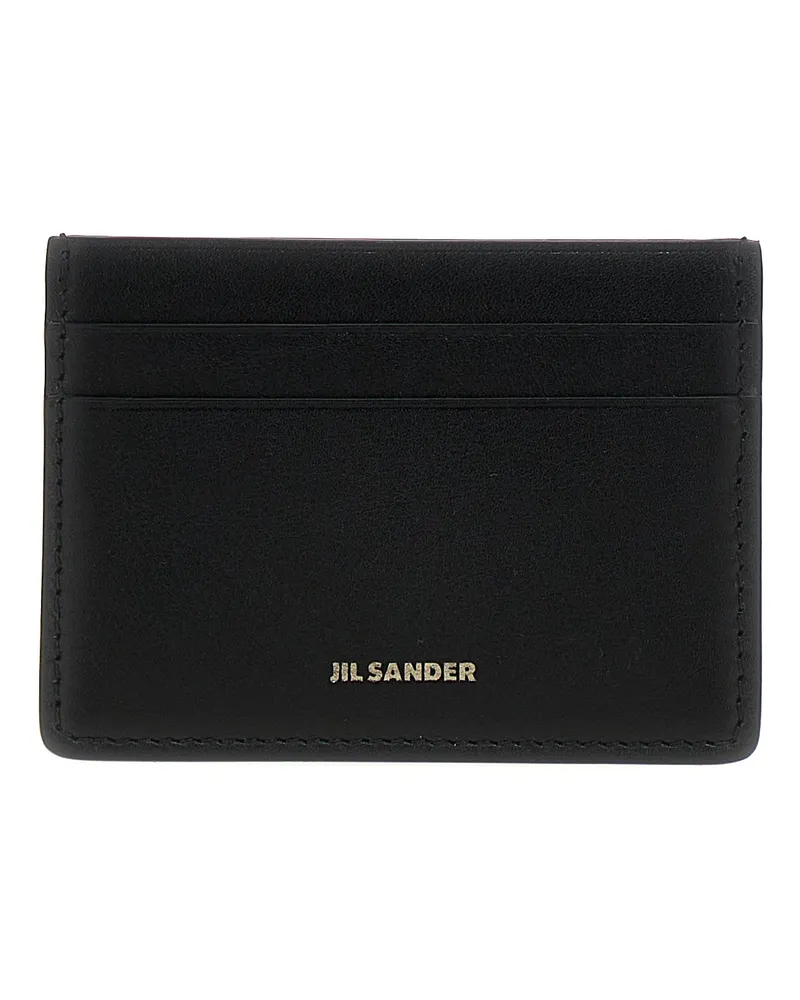 Jil Sander Logo -Kartenhalter Schwarz