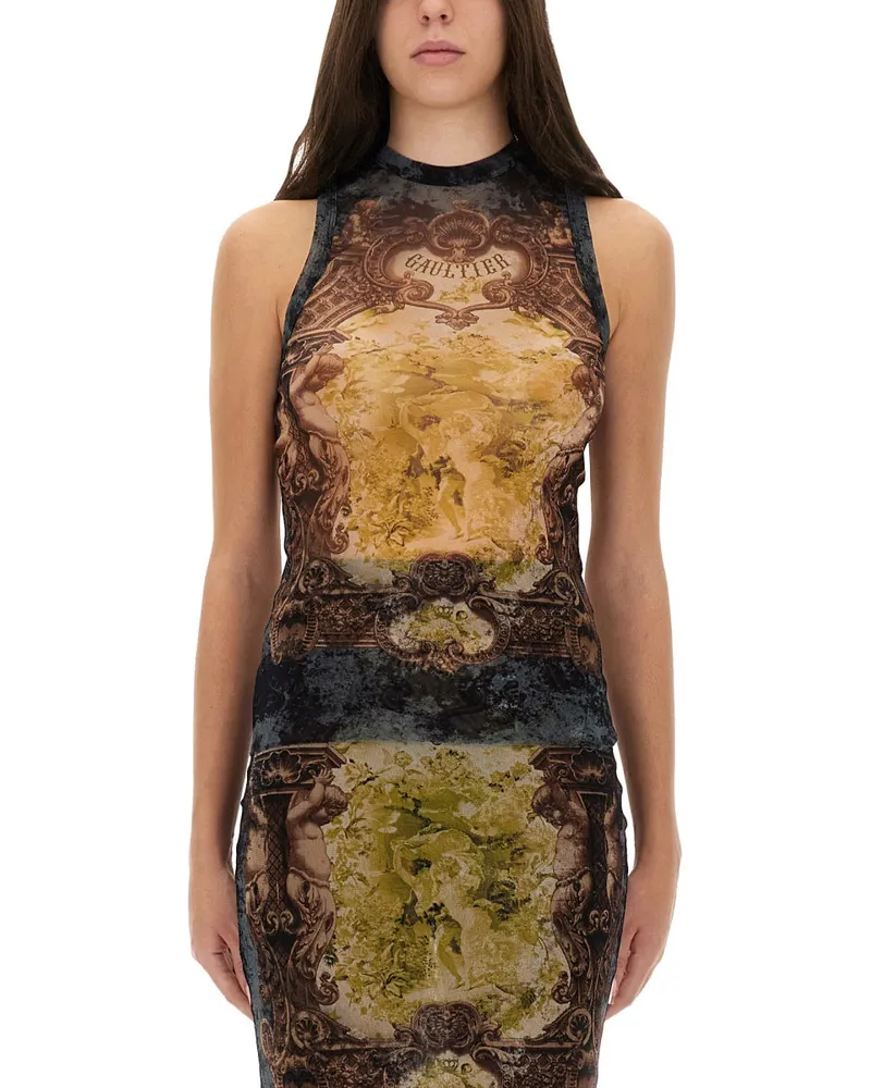 Jean Paul Gaultier Tanktop "MÉdaillon Multicolour