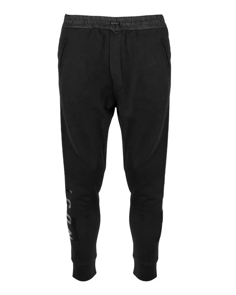 Dsquared2 DSQUART2 COTTON LOGO SWEATPANTS Black