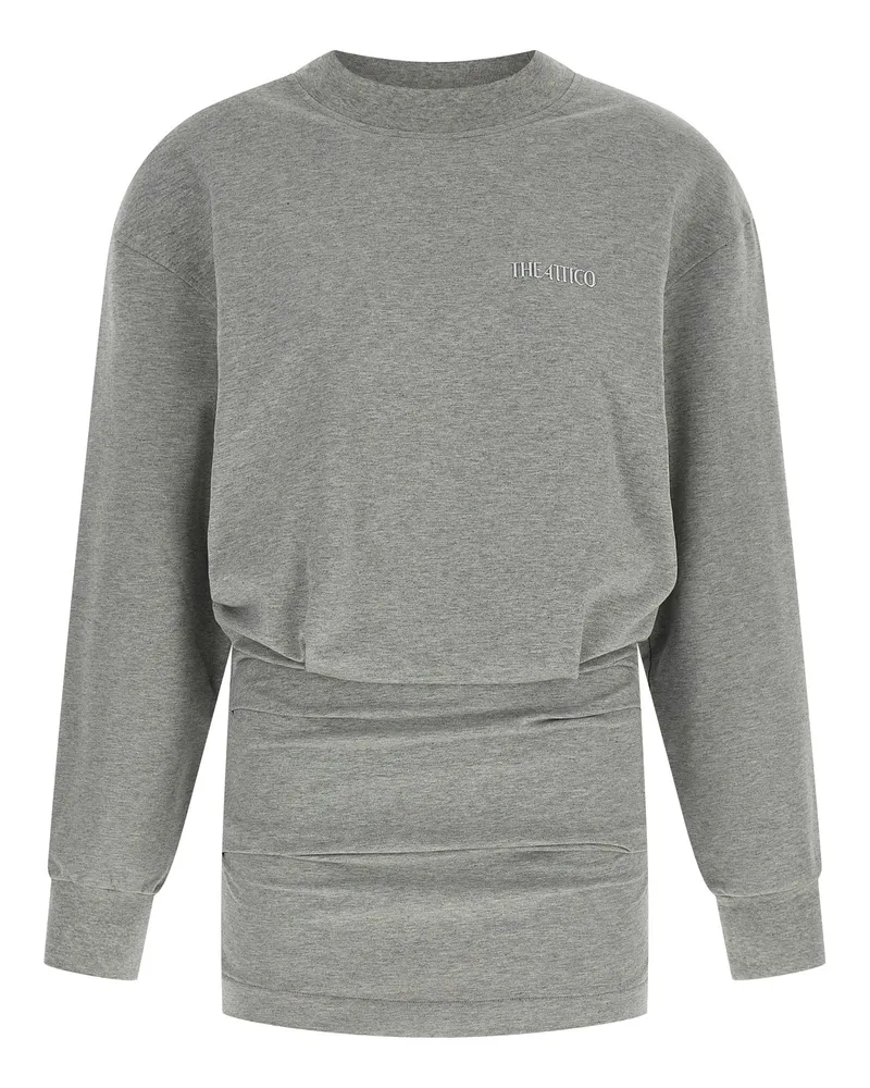 ATTICO Das Attico drapierte Mini -Kleid Gray