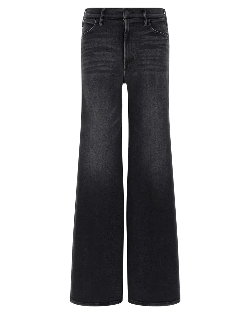 Mother Mutter 'The Hustler Roller Sneak' Jeans Black