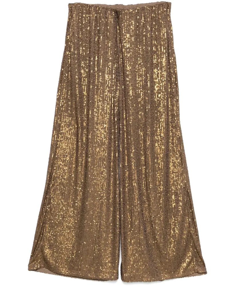 Norma Kamali Elefant Freund Hosen Hosen Bronze