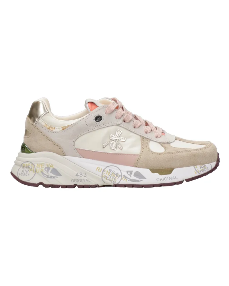 Premiata Premata -Turnschuhe Beige+rosa