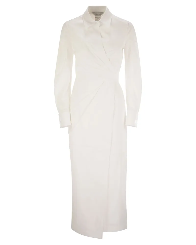 Max Mara Balzac Cotton Twill Kleid White