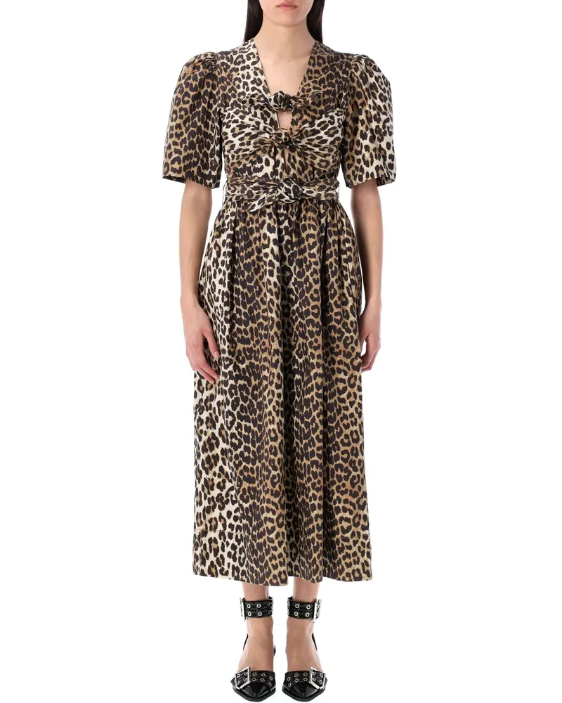 Ganni Kleider braun Brown