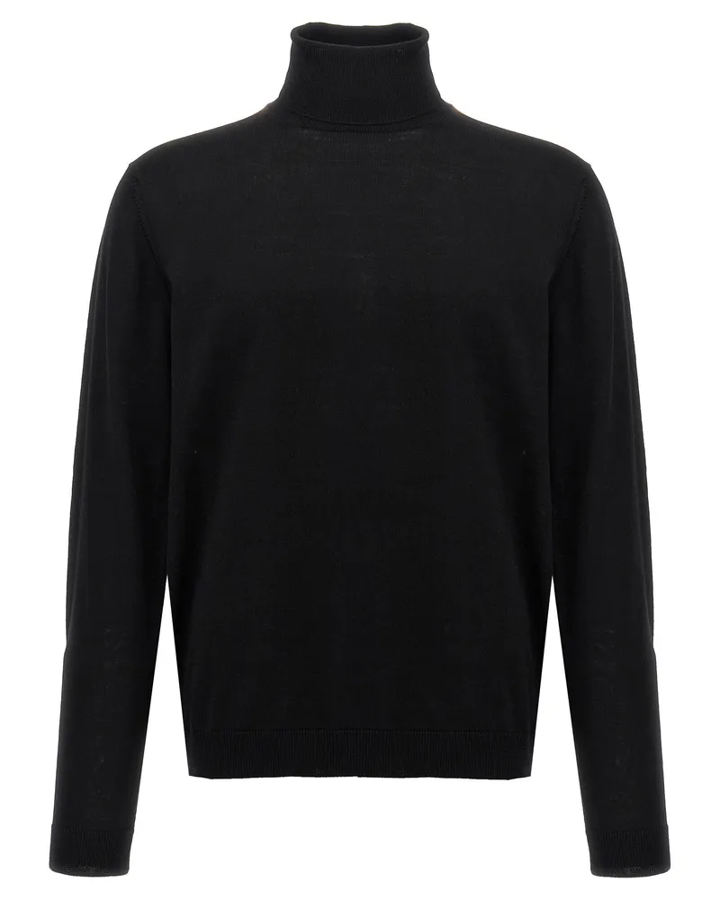 Roberto Collina Wolle Rollkragenpullover Pullover Black