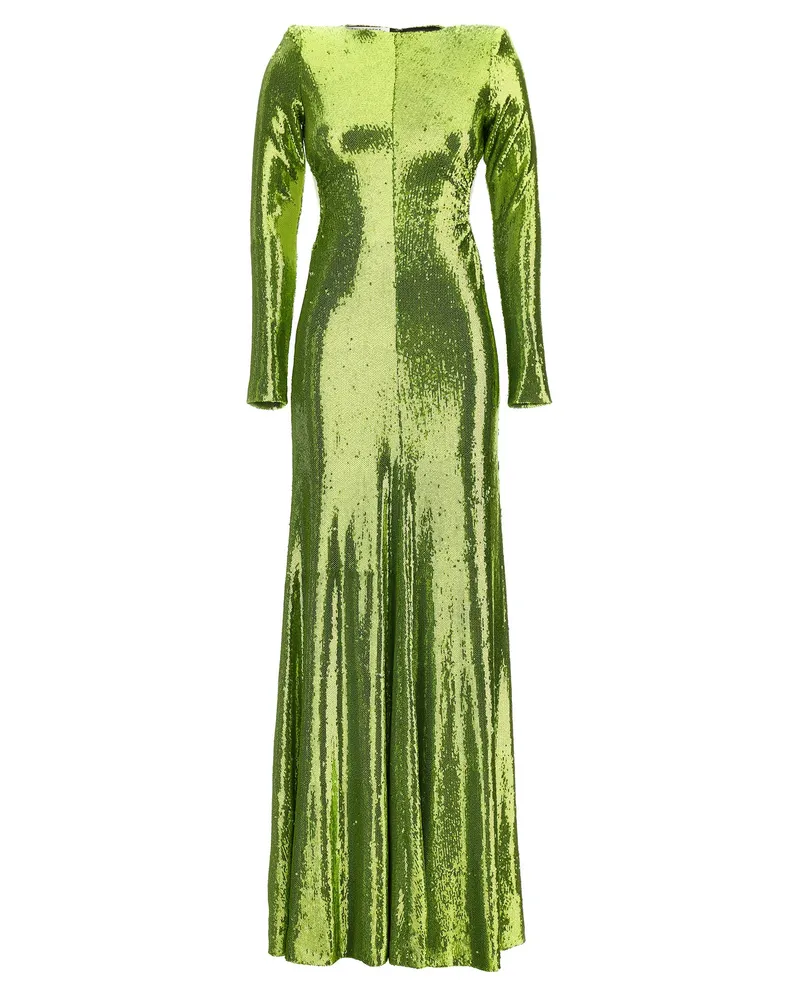 philosophy Philosophie -Paillistin Long Kleid Green
