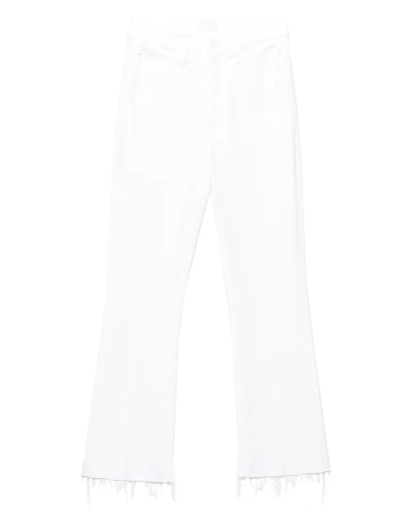 Mother Mutter 'der Hustler -Knöchelfray' Jeans White