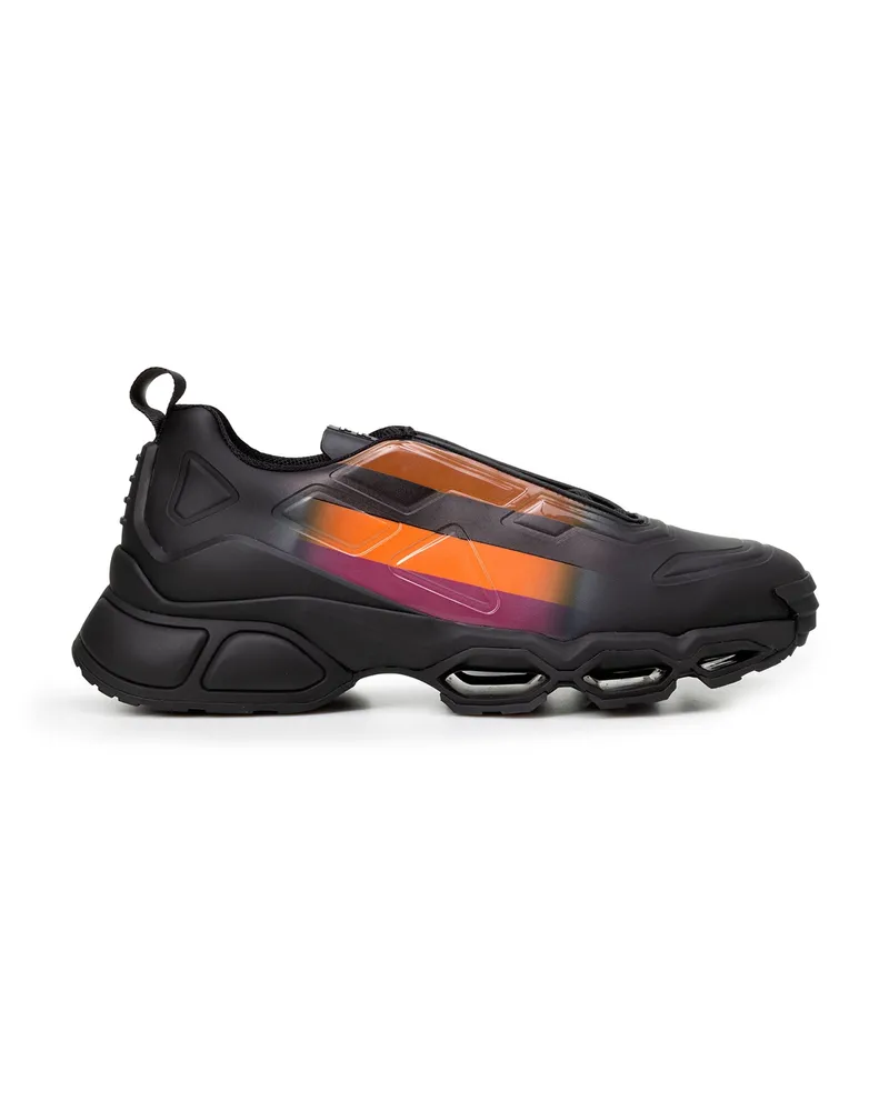 Prada Kollision Low Top -Turnschuhe Schwarz