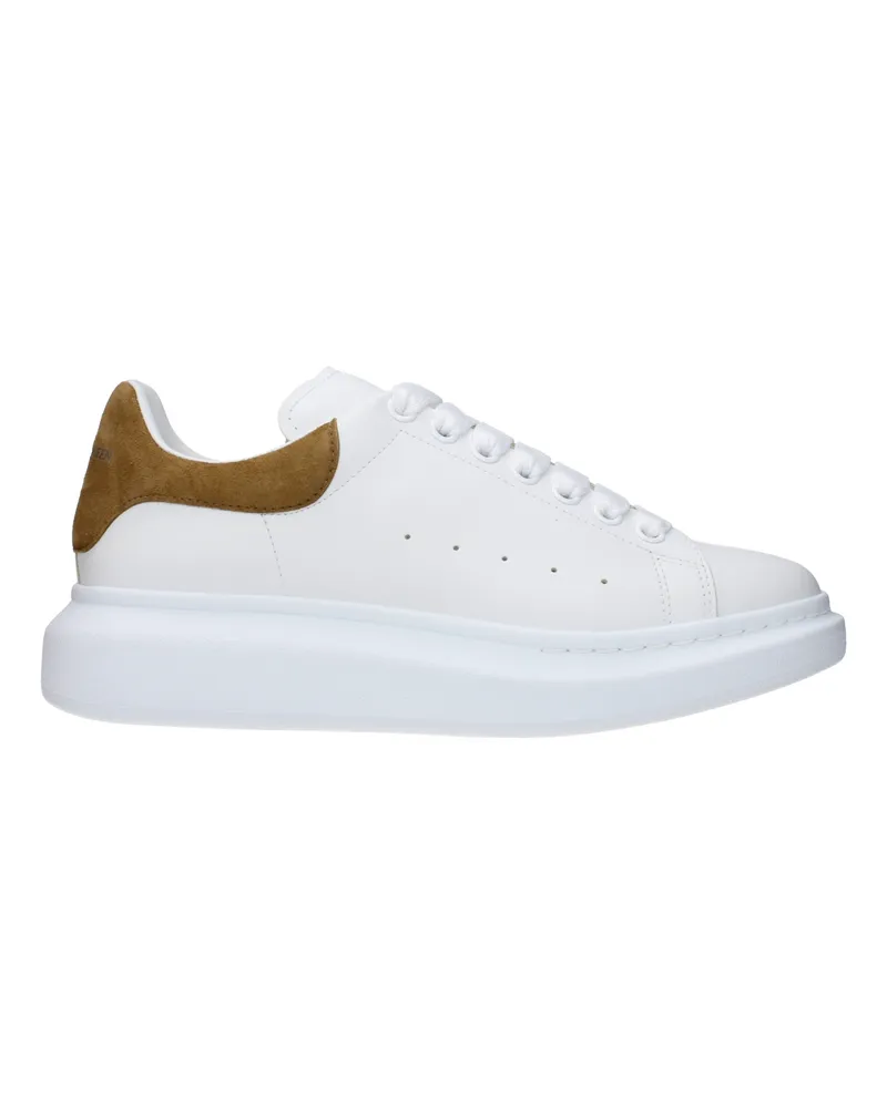 Alexander McQueen Sneakers übergroße Männer Leder weiß/Labrador -