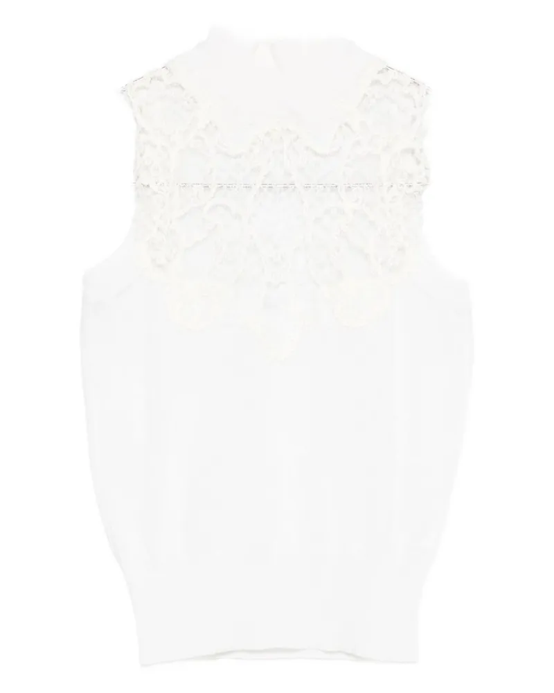 Ermanno Scervino Wolle Mischung Tank Top White