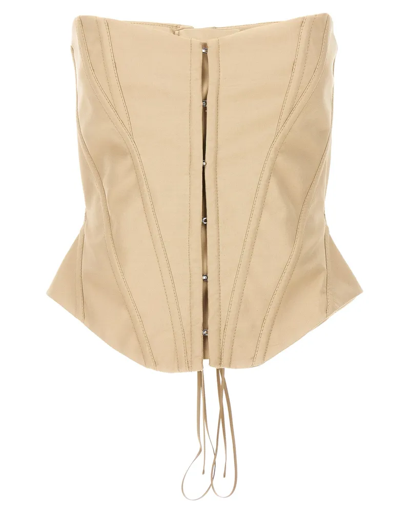 Stella McCartney geformtes Korsett -Oberteil Beige