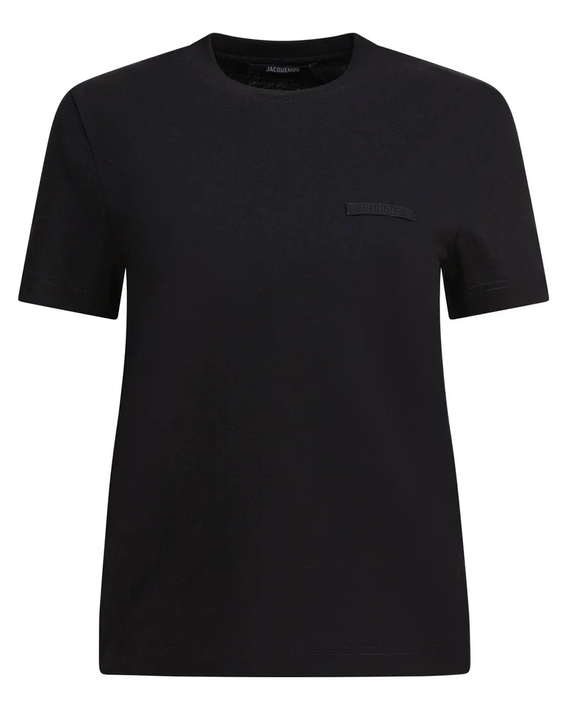 Jacquemus Gros Grain“ Kurzarm-T-Shirt Black