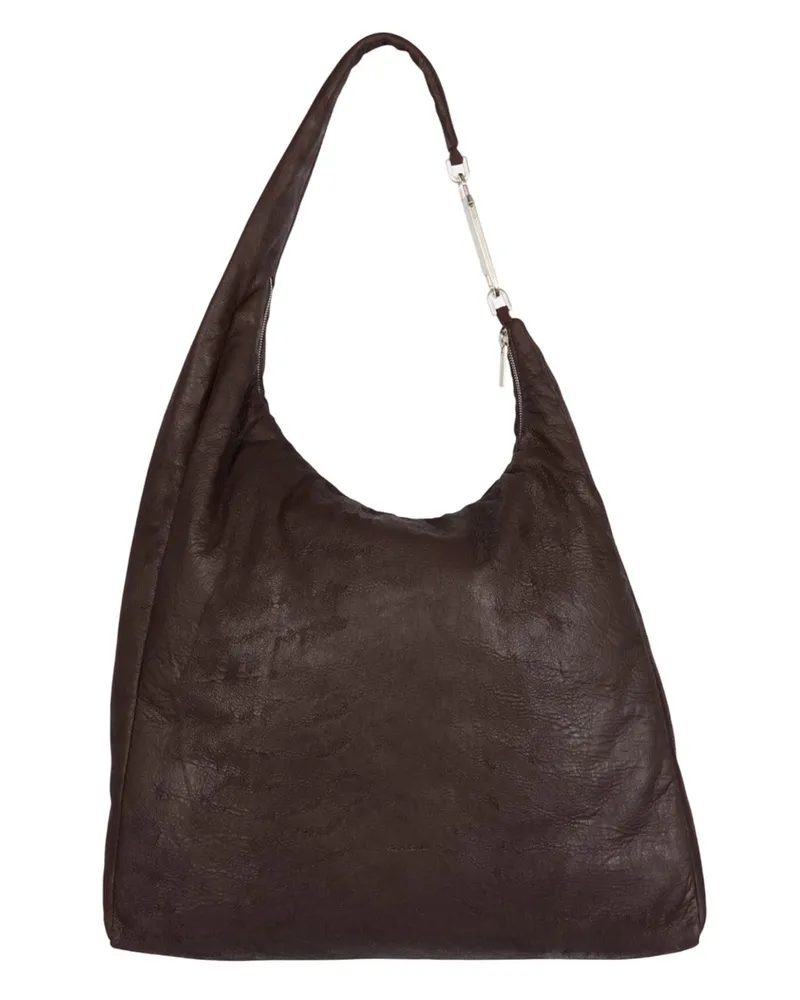 Rick Owens Ledertasche Gemini Tasche Schwarz 14