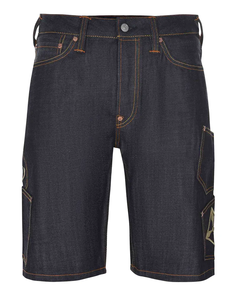 Evisu Bermuda -Shorts aus Denim Denim