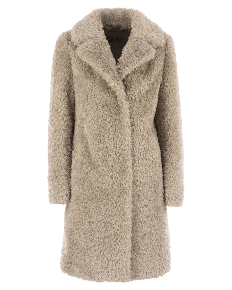 Herno Kunstpelzmantel Beige