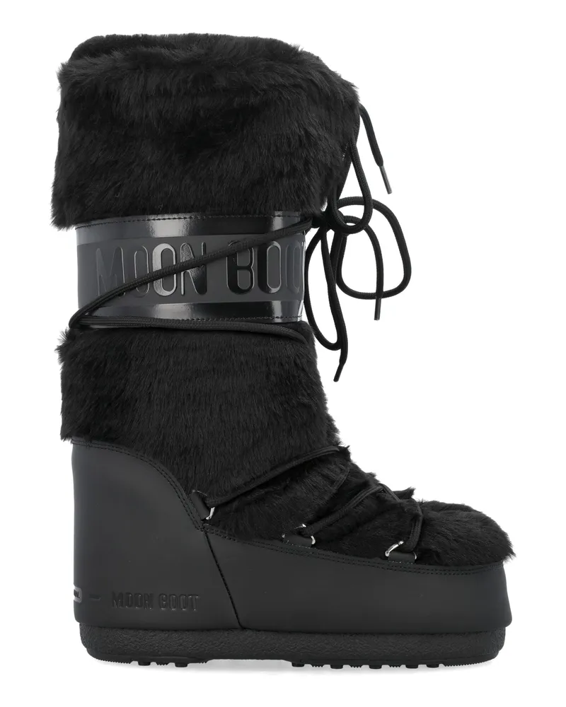 Moon Boot Mondstuhl flache Schuhe schwarz Black