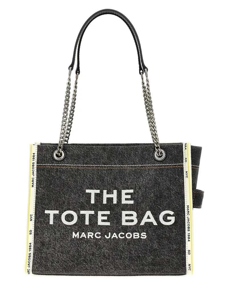 Marc Jacobs die Denim -Kette Medium Tote' Umhängetasche Gray