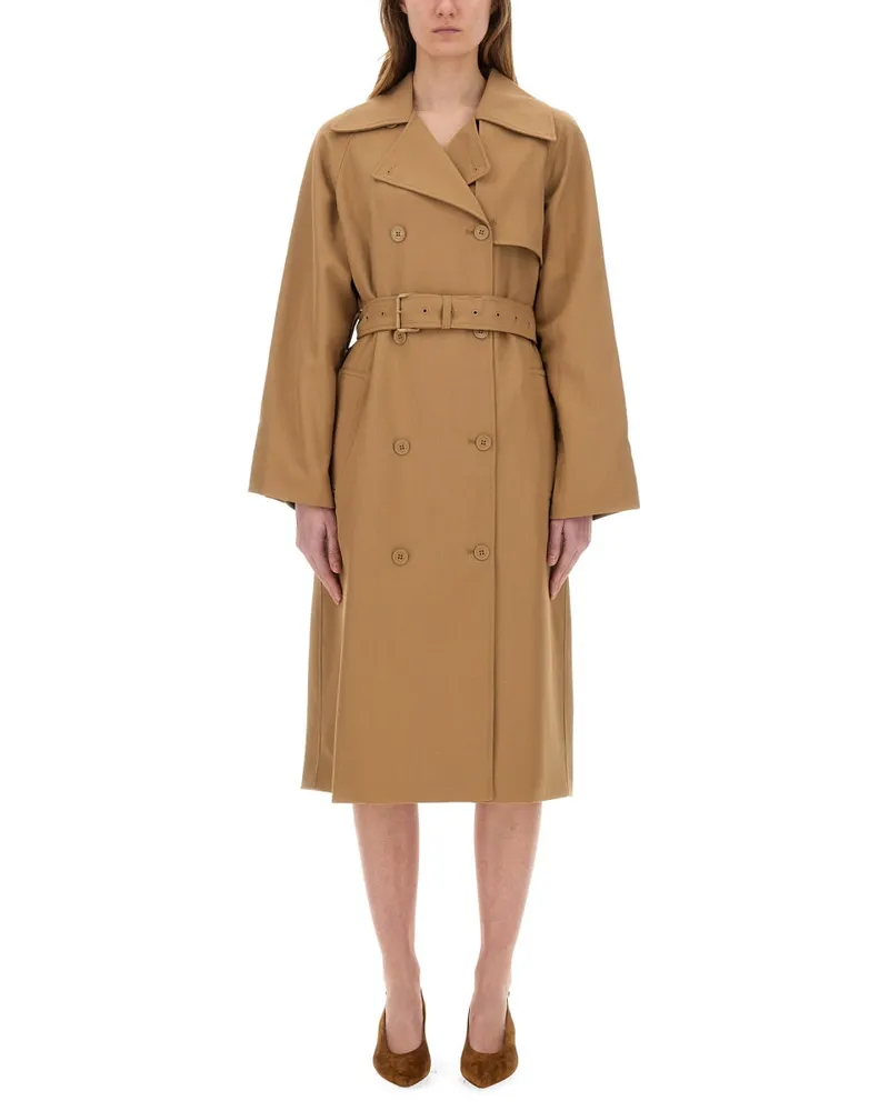 Michael Kors Michael von Michael Kors Doppelbrustes Trenchcoat Beige