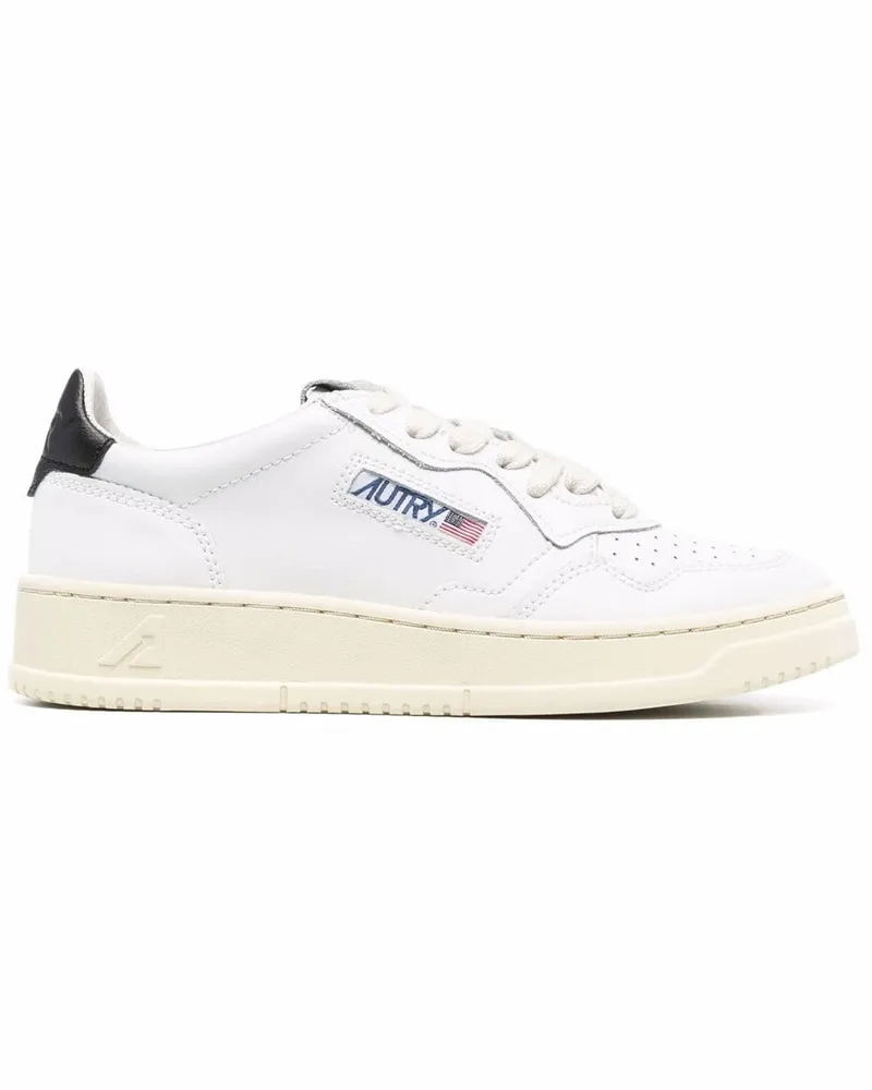 AUTRY Medaillengewinner niedriger Leder -Turnschuhe Black