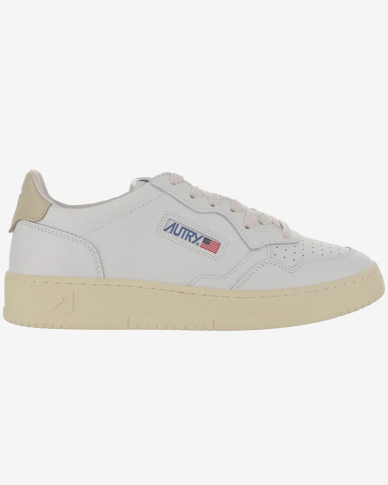 AUTRY Low Medalist Leder -Sneaker Beige