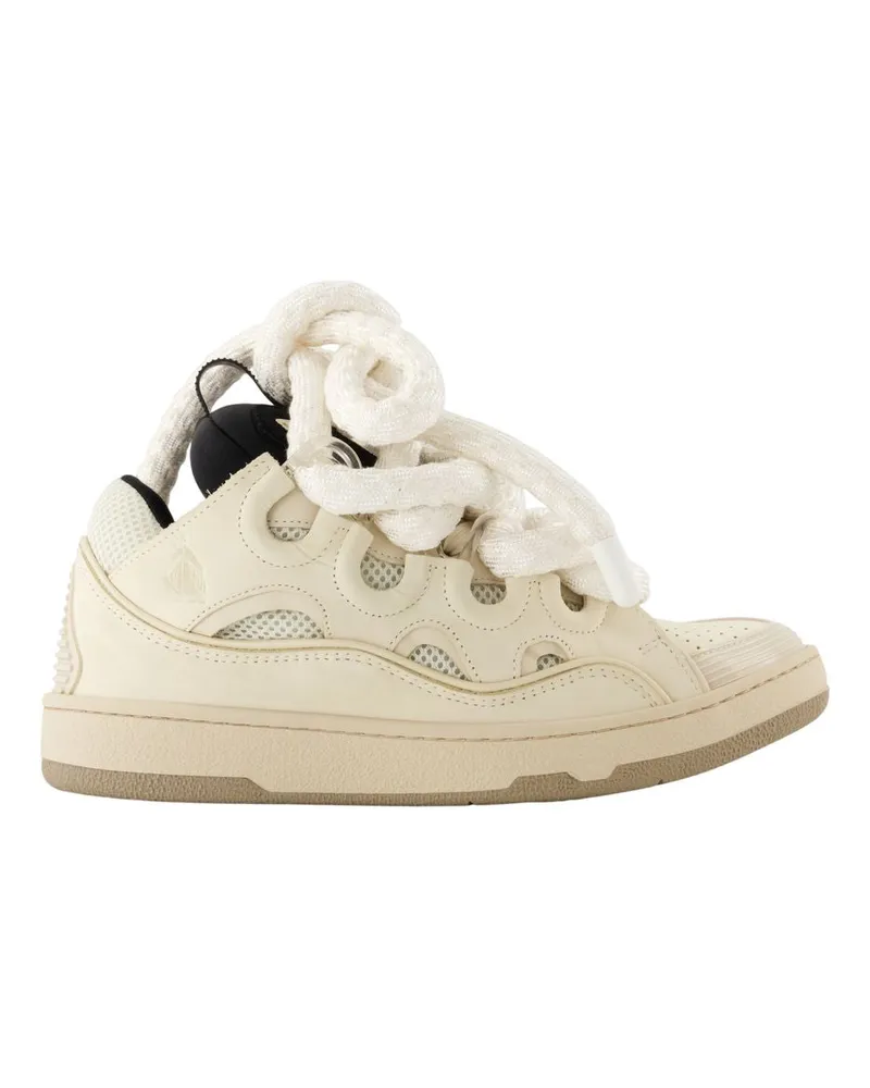 Lanvin Bordstein Sneaker  Leder Beige Beige