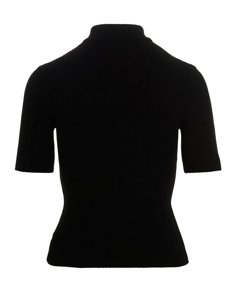 Courrèges Courreves 'Rib Strick' Pullover Black