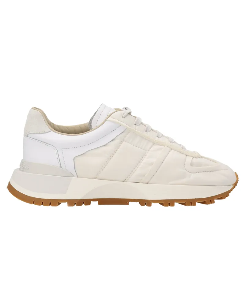 Maison Margiela Leder -Turnschuhe White