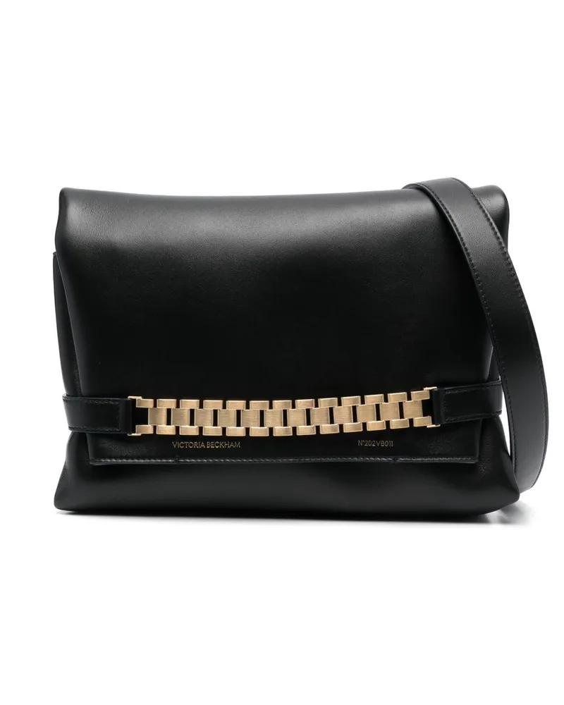 Victoria Beckham Kettenleder Kupplung Black