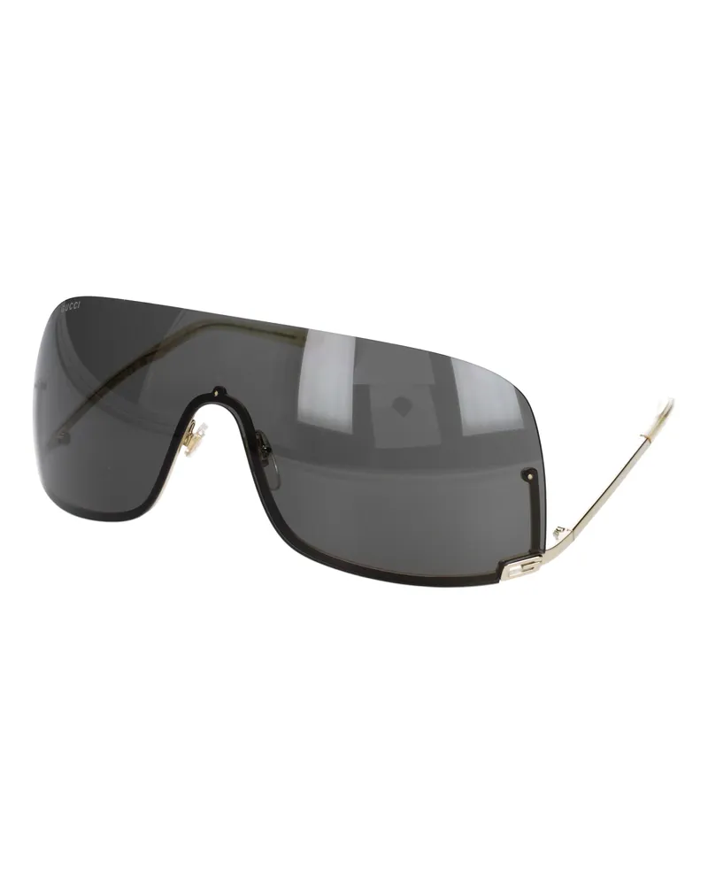 Gucci Herrens Sonnenbrille Metall Gold/Grau -