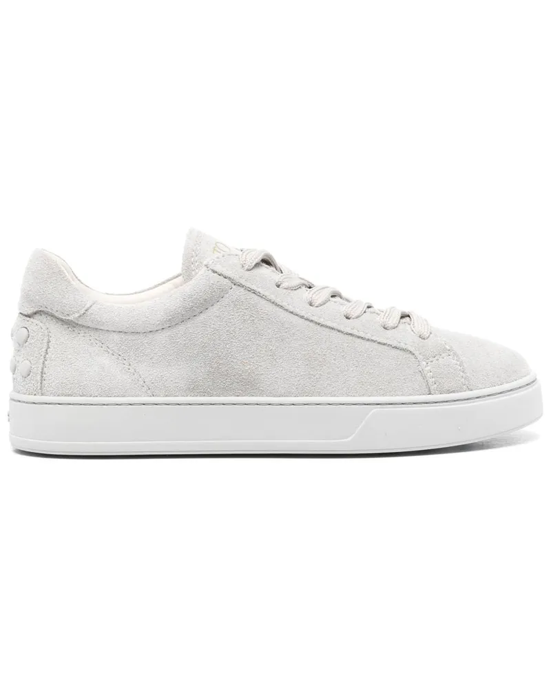 TOD'S Tod 's Wildleder -Leder -Turnschuhe Grey