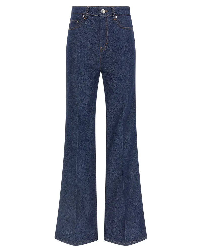 AMI Paris ausgestattete Beinjeans Blue