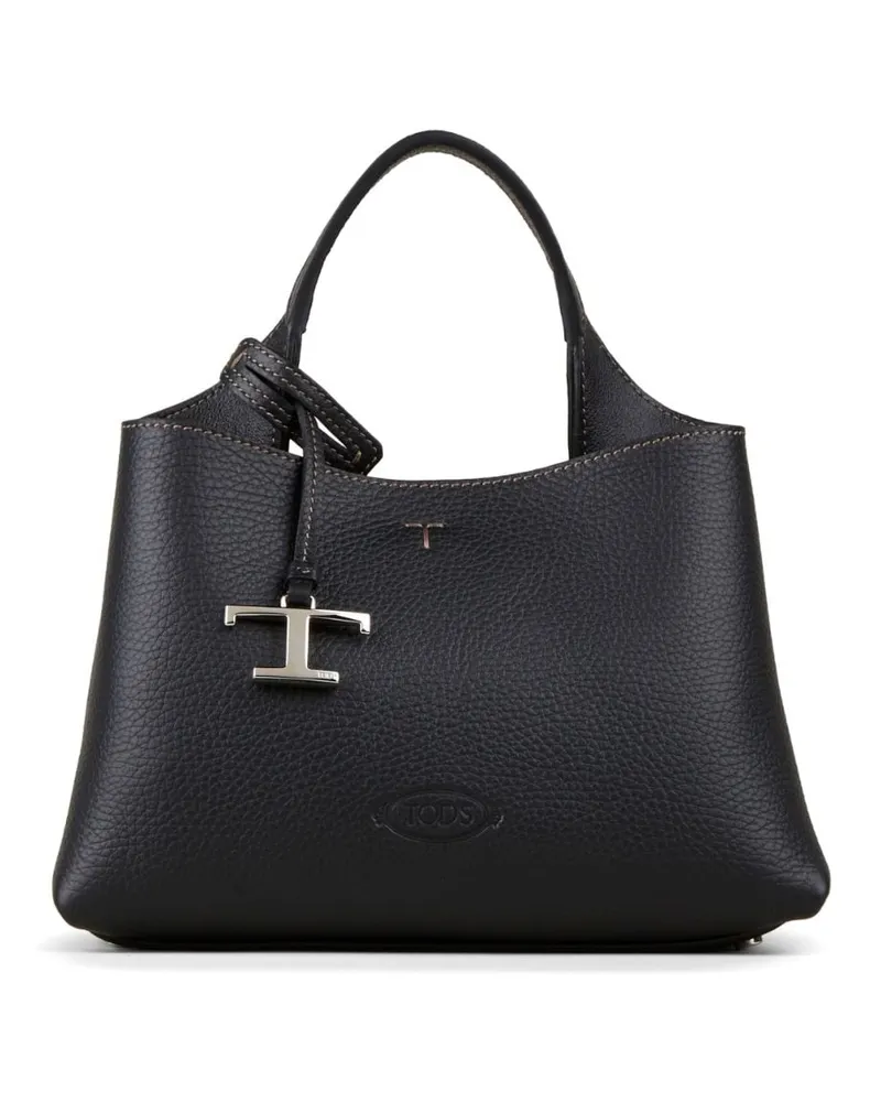 TOD'S s Micro Leder -Einkaufstasche Black