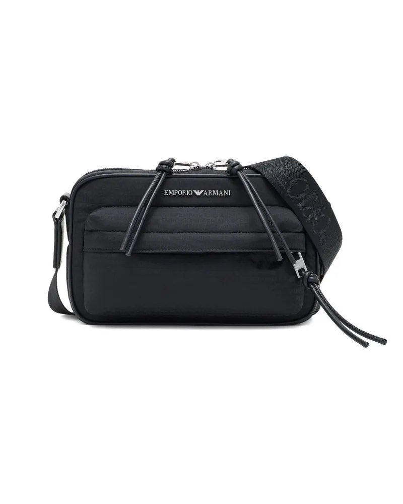 Emporio Armani Nylon Crossbody Bag Black