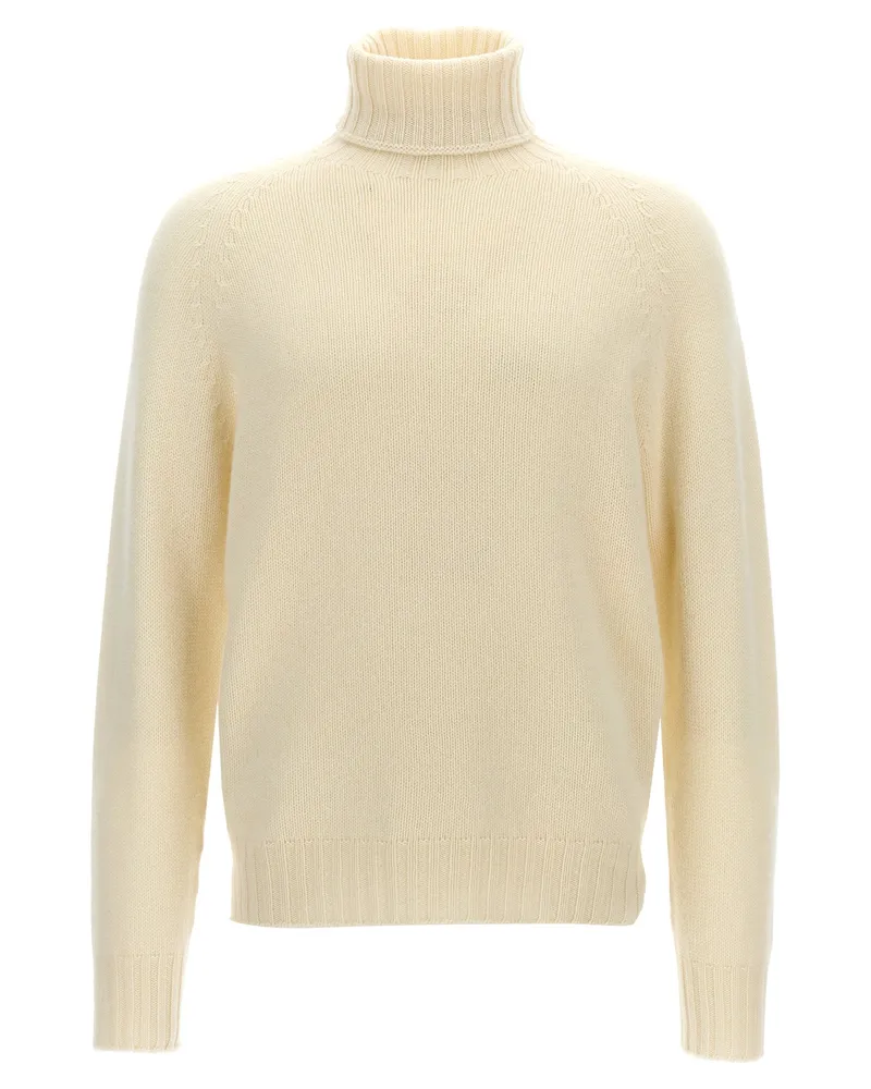 MA'RY'YA hoher Nackenpullover White