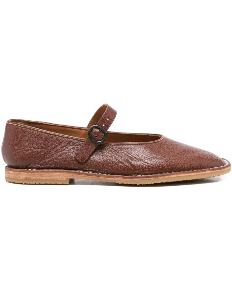 HEREU Hieru Brava Leder Ballette Brown