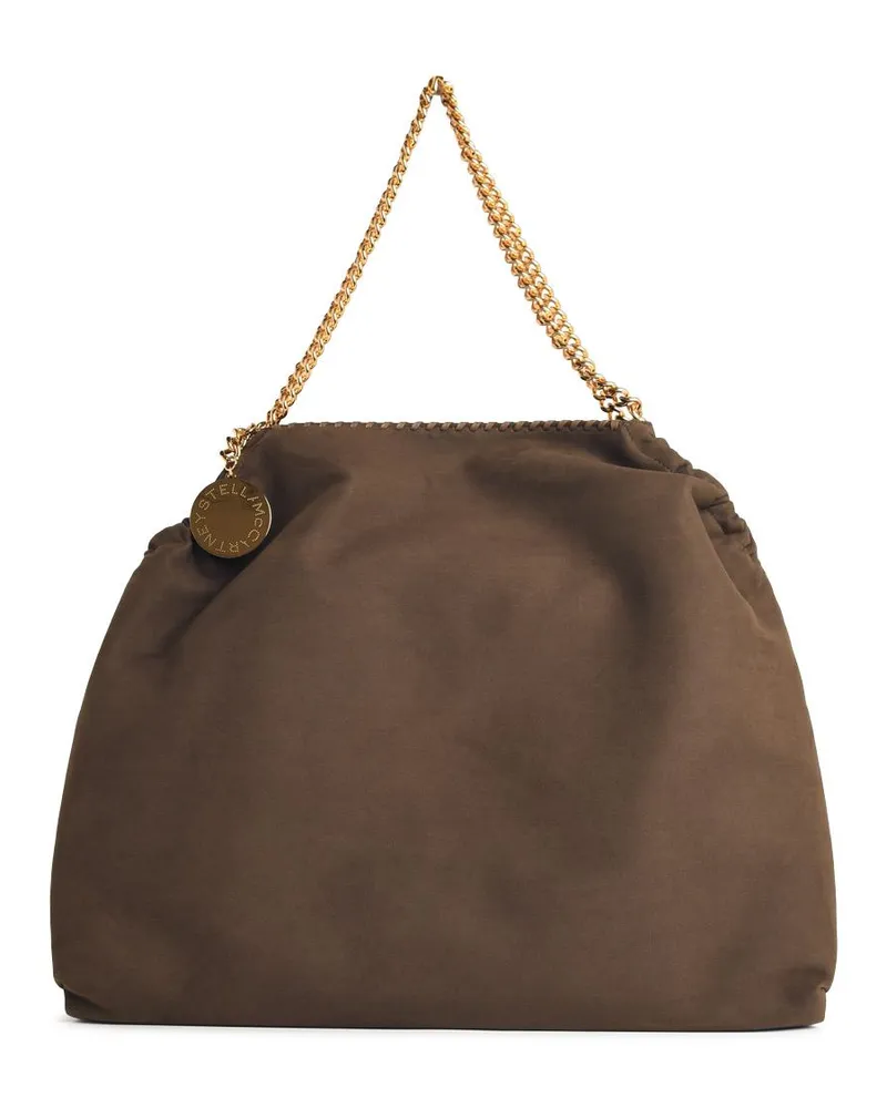 Stella McCartney Stella Mc Cartney 'Tote Falabella' Braune vegane Lear-Tasche mit Kordelzug Brown