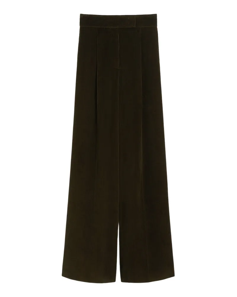 Max Mara Wide Leg Samthose Verde