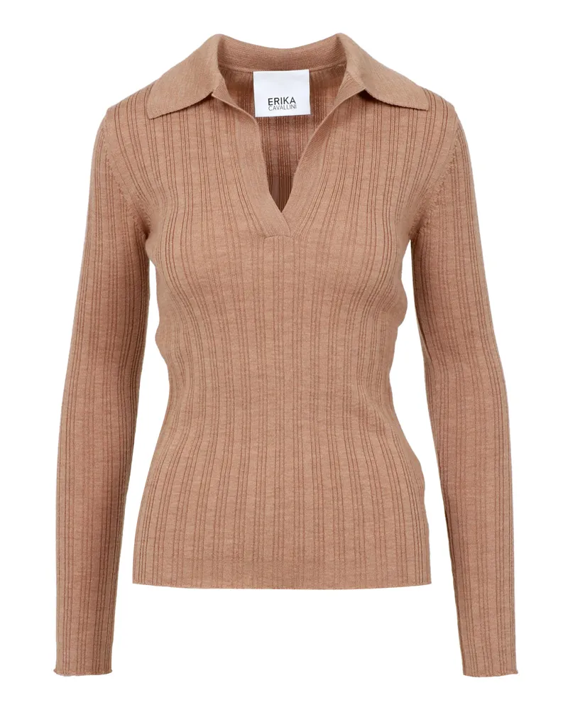 Erika Cavallini Pullover braun Brown